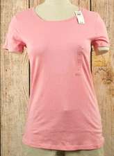 NWT Womens GAP Favorite Crew Neck T-Shirt Belle Pink - 855579