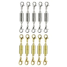 5Pcs Magnetic Clasps Necklace Extender Clasps Diy Jewelry Making Findings