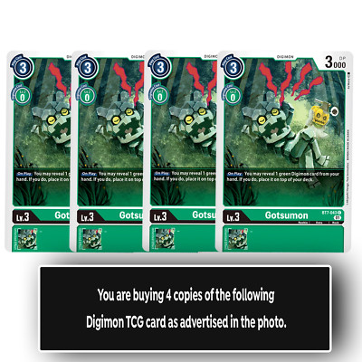 Gotsumon - BT7-043 C - Common - Green- Digimon TCG - Playset