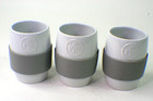 Pampered Chef White Silicone Gripper Mug Cup for Egg Cooker Oatmeal & Cake g2