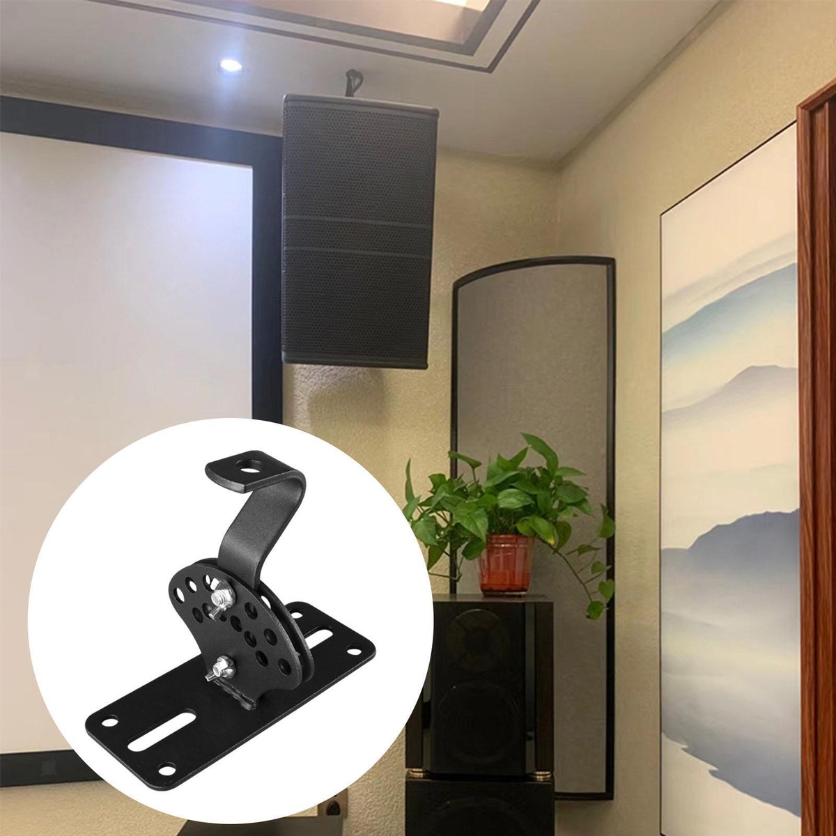 Smart Speaker Shelf Stable Heavy Duty Speaker Bracket for Wall Bedroom Home