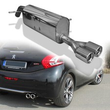 FOX Sportauspuff Endschalldämpfer Edelstahl für Peugeot 208 GTI mit 2x76mm