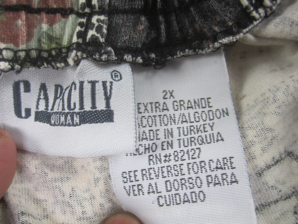 Pantalones Cortos Capacity Mujer 2X Estampado Floral Informales Cómodos Bolsillos Bermudas Foto 4 de 4