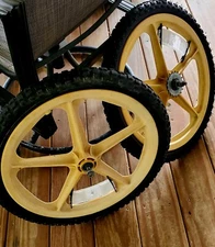 1977 BMX SKYWAY TUFF WHEELS 1 2nd Release Version YELLOW BENDIX OG old school