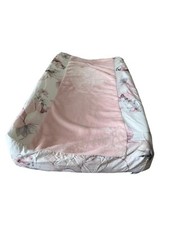 Lambs  Ivy Signature Botanical Baby Pink/Gray Floral Minky Changing Pad Cover