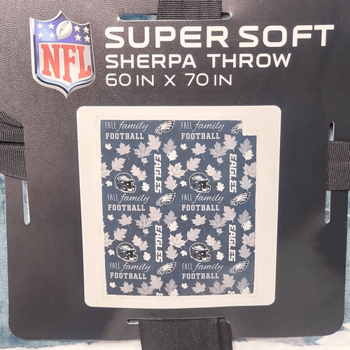 Philadelphia Eagles 2025 Superbowl Football Champions Soft Sherpa Throw Blanket - Picture 2 of 5