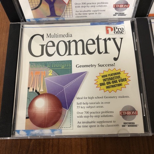 Pro One Multimedia 4 Disc Set Algebra Geometry Term Paper High School Grammar - Picture 4 of 10
