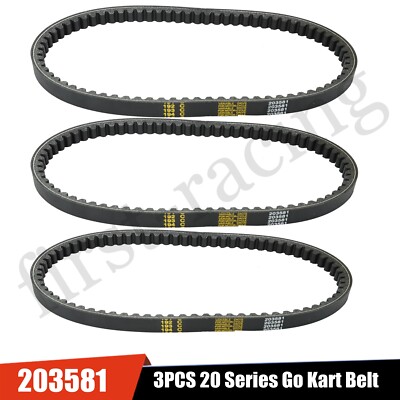3PCS Replaces Torque Converter Comet 203581 203581A/B/C 20 Series Go Kart Belt