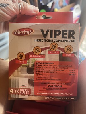 4 1 Oz Amulets of Viper Insect Control Insecticide 25.3%