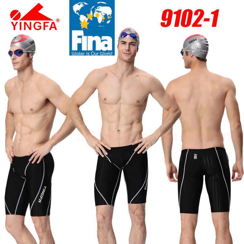 YINGFA 9102-1 MEN'S RACING TRAINING JAMMER SWIMMING TRUNKS 2XL 32