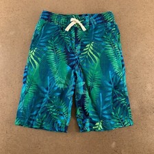 The Children's Place Boys Size 10 Blue Palm Print Pull On Jogger Shorts NWT