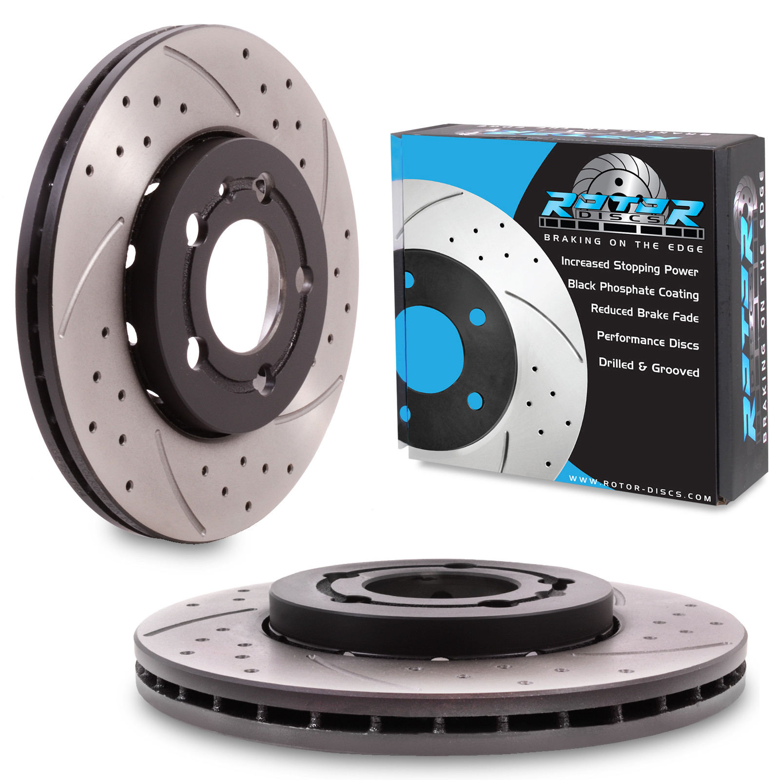 REAR DRILLED GROOVED 256mm BRAKE DISCS FOR AUDI A3 S3 8L TT 3.2 VR6 1