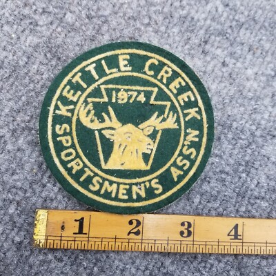 Kettle Creek Sportsmens Association 1974 Patch Deer Elk Buck Hunting