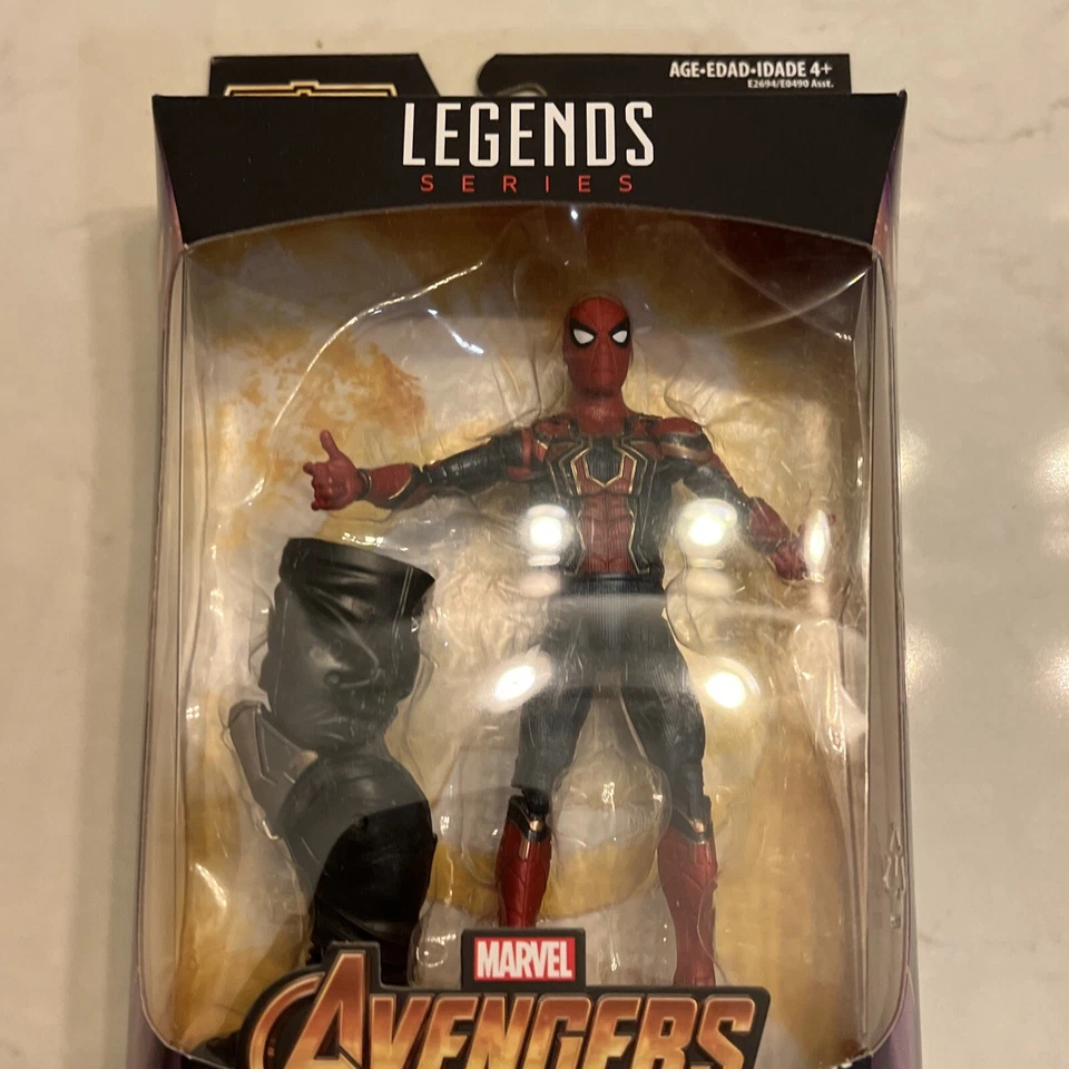 Figura de acción Marvel Legends Infinity War Thanos BAF Iron Spider Hasbro nueva Foto 3 de 4