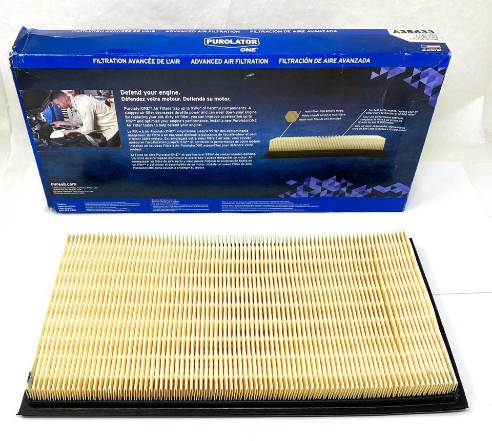 Filtro de aire-VIN: 8, FI Purolator A35633 para Ford Mercury varios vehículos Foto 2 de 3