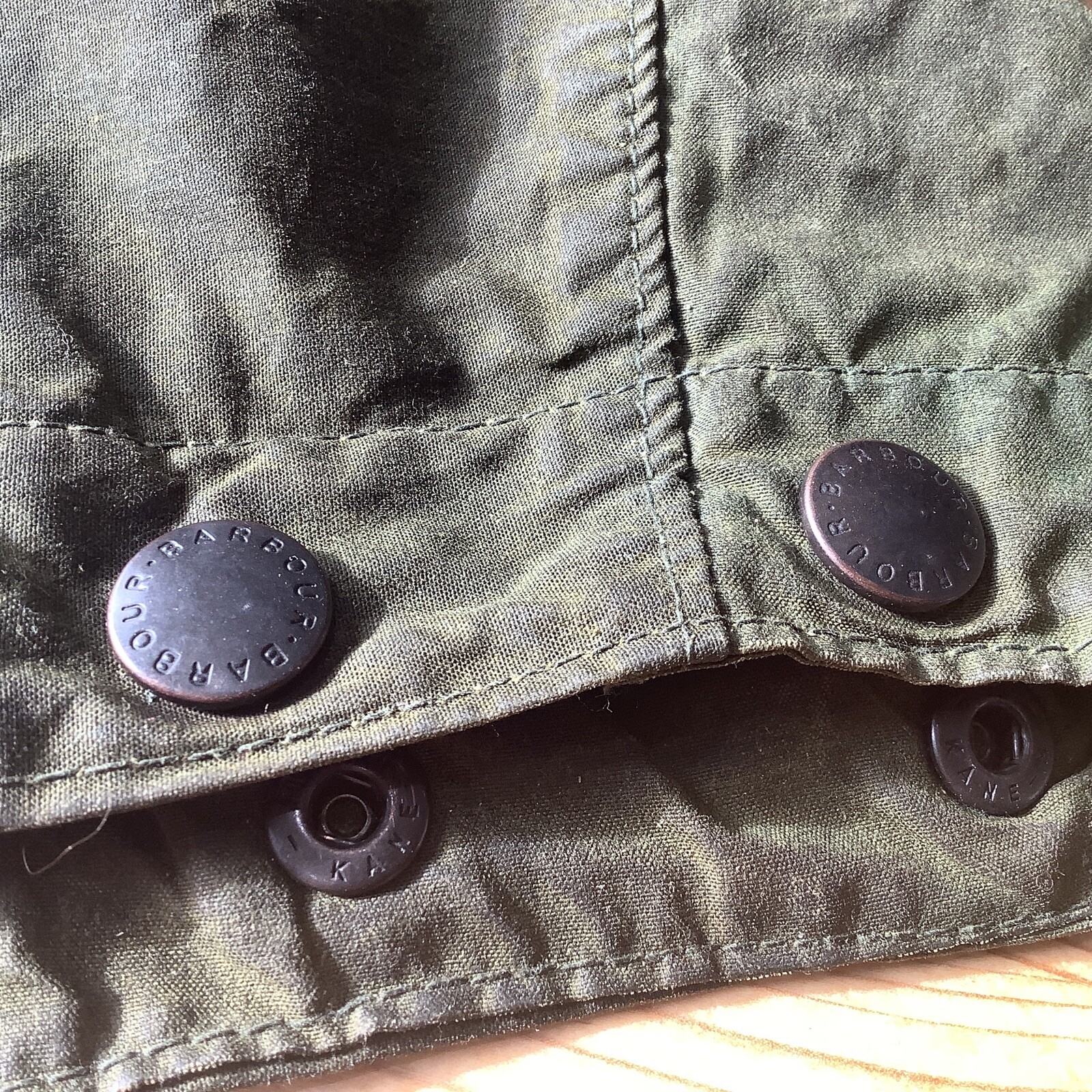 barbour wax jacket hood , l green , non wired eBay
