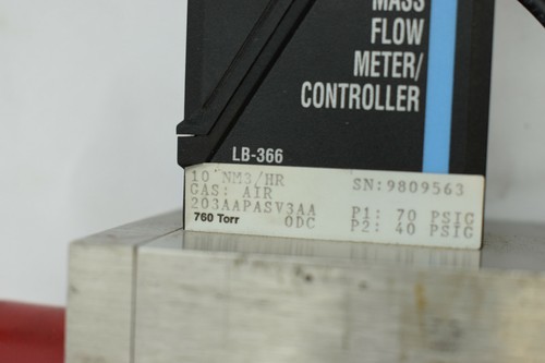 PORTER INSTRUMENT 203A 203AAPASV3AA MASS FLOW METER CONTROLLER LB-366 Parker - Picture 2 of 7