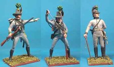 Kit de figuras de infantería ligera austriaca sin montar, metal blanco 60 mm VID SOLDADOS