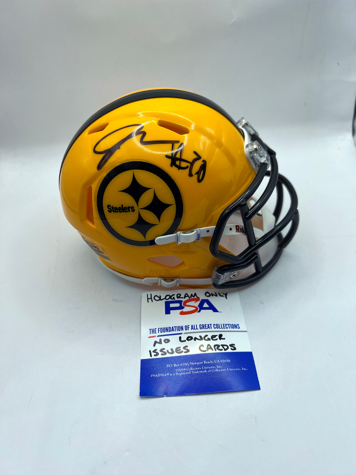 JAYLEN WARREN Pittsburgh Steelers SIGNED Custom Speed Mini HELMET PSA COA 