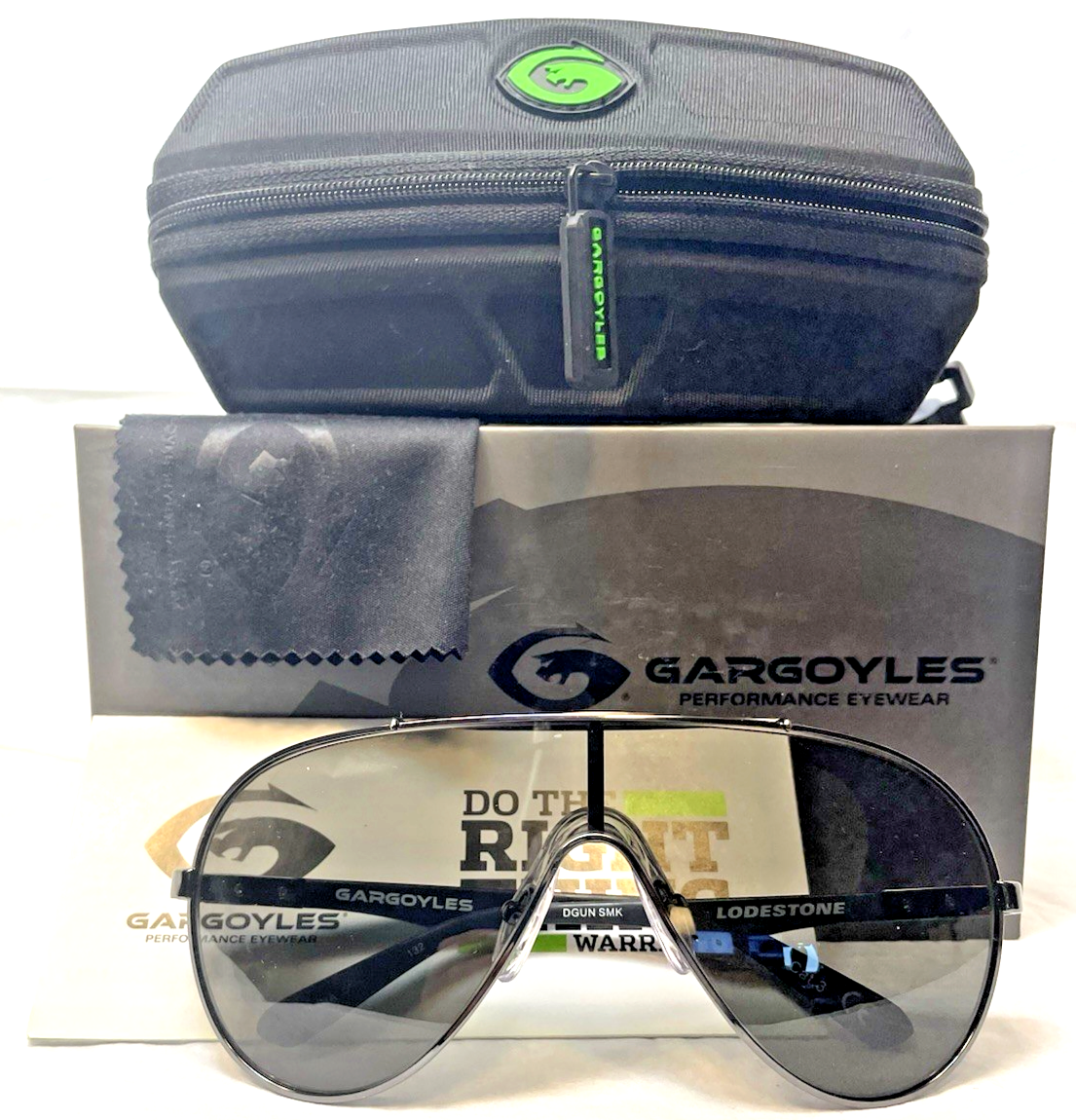 Gargoyles Lodestone Sunglasses Black Smoke Lens New | eBay