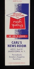 1970s Carl's News Room Periodicals Smokers Supplies Sundries 2nd St Jamestown NY