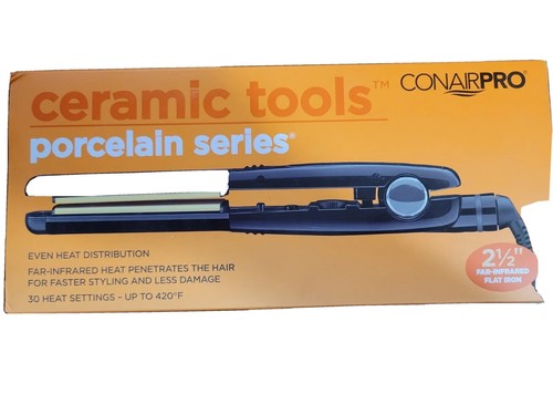Conair Pro Ceramic Tools Porcelain Series Far-Infrared Straightening Iron, 2 1/2
