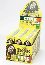 Bob Marley  Cone 1 1/4 Size  10 Packs( 60 Cones)