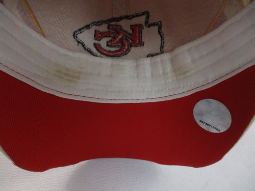Vintage Reebok Kansas City Chiefs Hat Cap One Size Red NFL Y2K - Picture 6 of 9