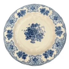 NEW Palate & Plate Blue Floral Salad Plates 7.75 " Set of 4