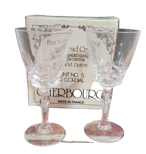 W.M. Dalton French Lead Crystal - Cherbourg - Unit #5 - 2 Cordial-France