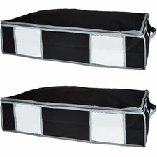 SuperPack 2 or 4 Jumbo Underbed Storage Compression Bags & Totes 26” x 20” x 6"