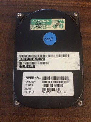 Conner CP30200 3.5'' 200MB SCSI HDD