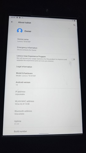 lenovo tablet TB8505xs 8" Screen unlocked - Picture 3 of 5