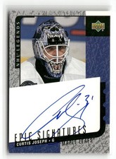 Curtis Joseph Rookie Cards and Autographed Memorabilia Guide 11