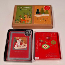 Lot of 3 Christmas Cards variety bundle greeting cards with envelopes new