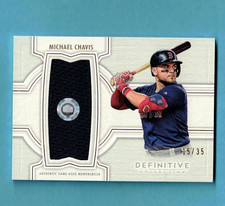 Michael Chavis Patch Relic 2020 Topps Definitive #DJRC-MC #d /35 D206