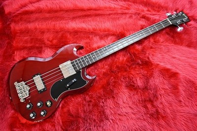 Greco EB-650 1990 MIJ EB3 Style Long Scale Electric Bass Soft Case Cherry Red