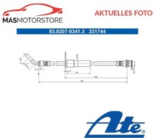BREMSSCHLAUCH BREMSLEITUNG HINTEN LINKS ATE 838207-03413 A FÜR FORD PUMA
