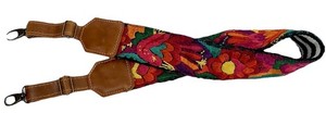 Guatemalan Embroidered Handwoven Leather Camera/Bag Strap Handmade