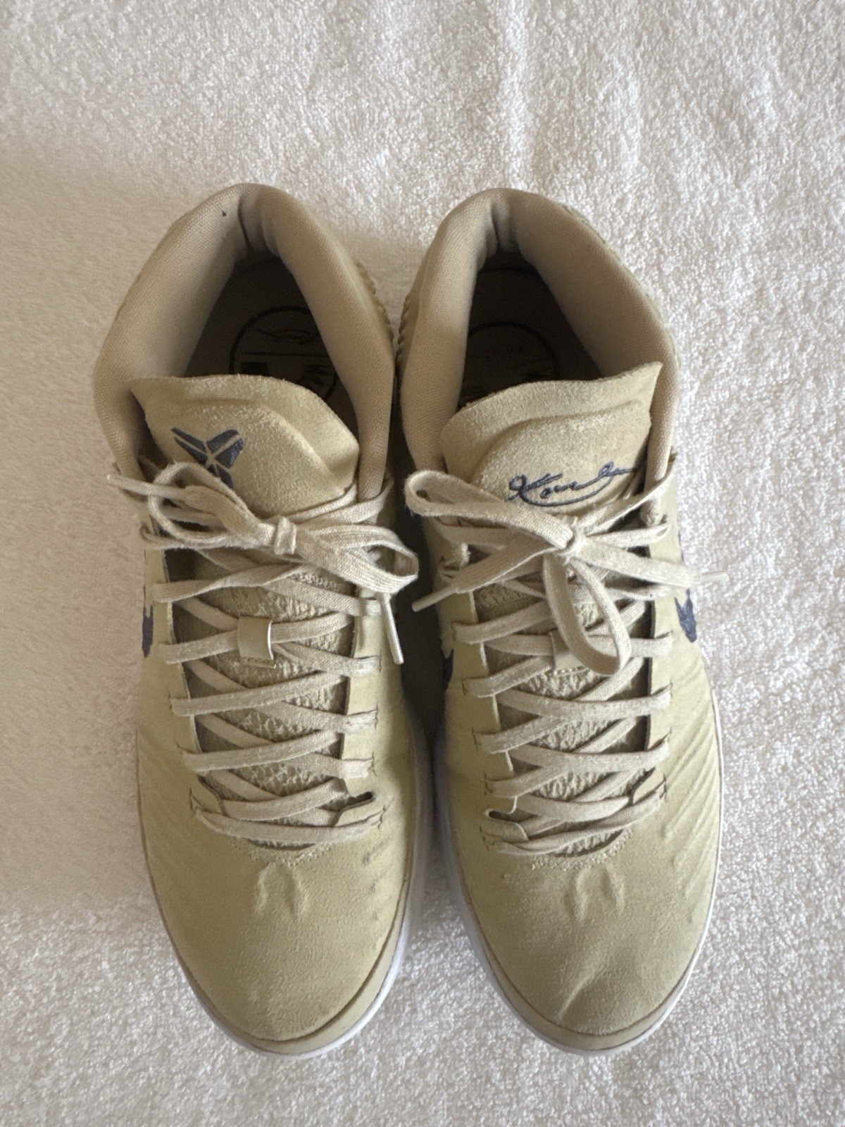 Nike Kobe A.D. Wheat Suede Sneakers Size 9.5 Rare Signature Basketball Shoes