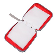 40 Capacity DVD Plastic Case Portable Zipper CD Storage Case Holder Disc Bag