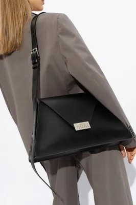 MM6 MAISON MARGIELA NUMERIC SHOULDER BAG Numeric leather Black 41