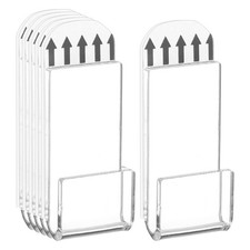 6 Pcs Vinyl Record Wall Mount, Acrylic Vinyl Record Holder Display Shelf, Clear