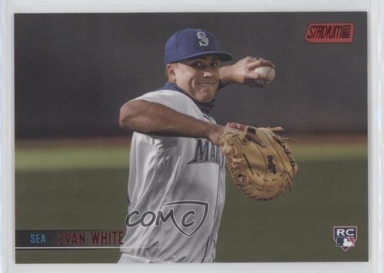 2021 Topps Stadium Club Red Foil Evan White #43 0w7