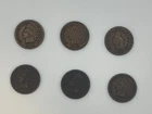 Lot Of (6) Indian Head Cents/Pennies (1889, 1891, 1898, 1900, 1901, 1906)
