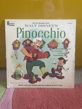 1963 Walt Disney Productions Pinocchio Original Soundtrack Vinyl LP DQ 1202