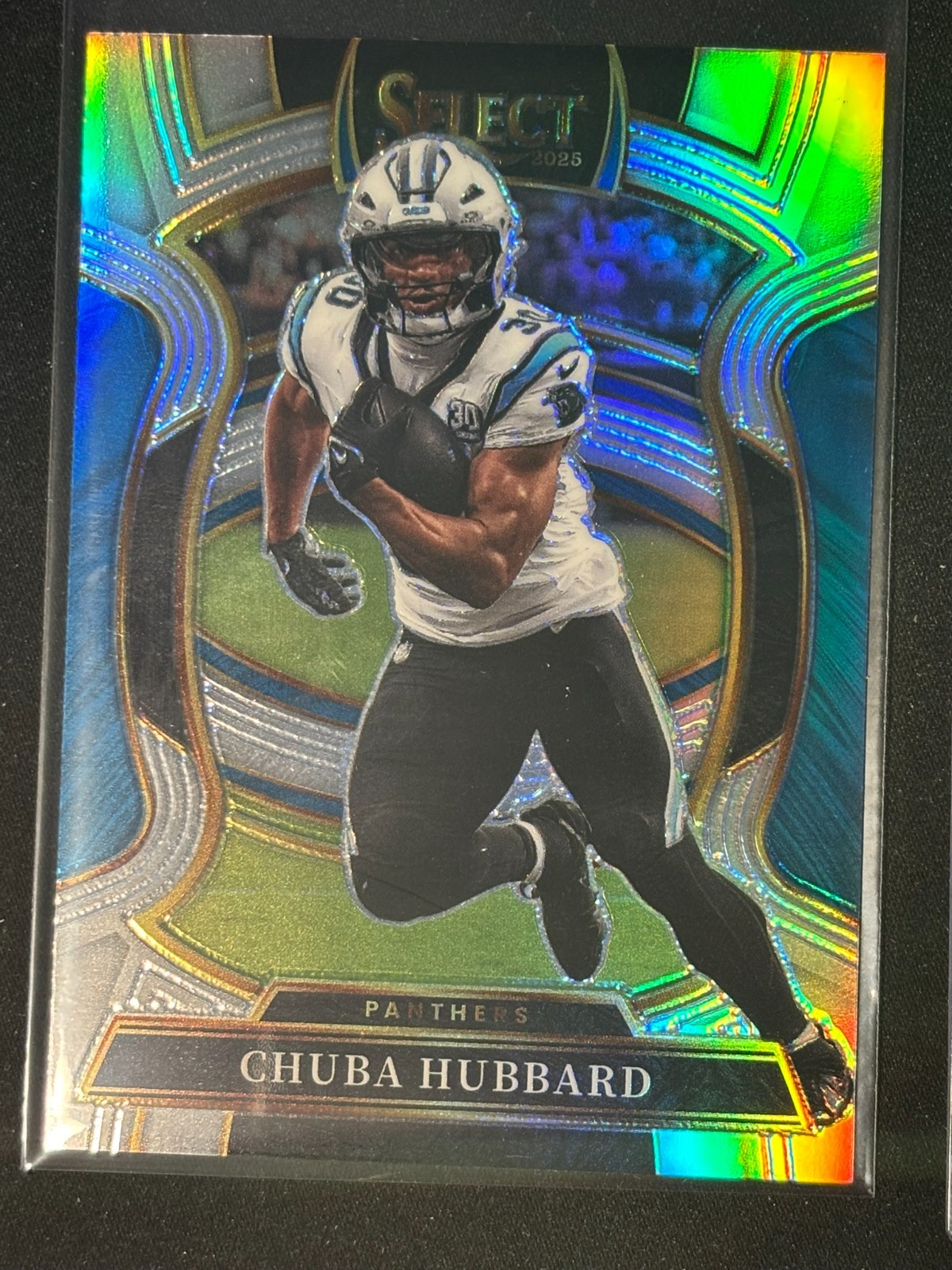 2025 Panini Select - Concourse Chuba Hubbard #43 Silver Prizm