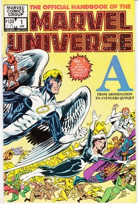 US MARVEL COMICS: Official Handbook of Marvel Universe (16 comics)  (1983-1989)