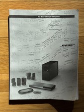 Bose Lifestyle 50 System Owner's Guide Manual - Original User Manual - OEM