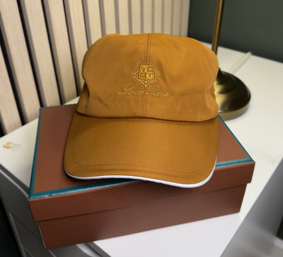 Loro Piana Brown Men s Baseball Cap One Size Adjustable Solid Casual Designer